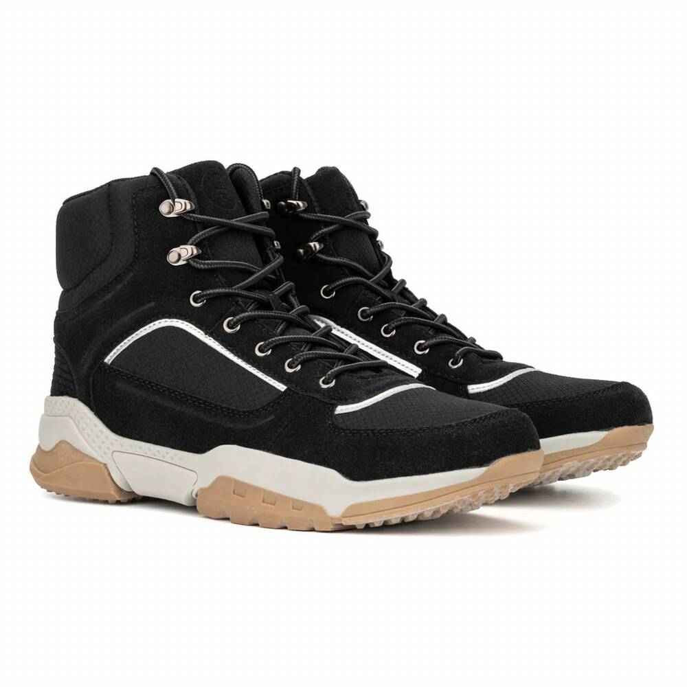 NEW RESERVED FOOTWEAR NEW YORK men's eliel casual boots in black